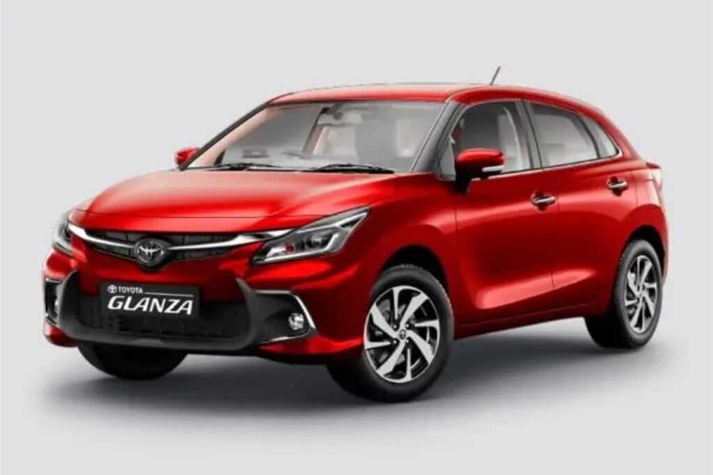 The Toyota Glanza is known for reliability and premium features.